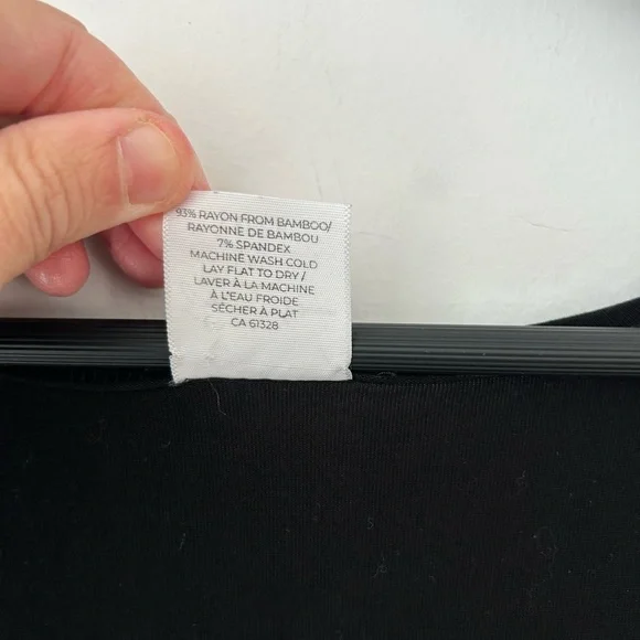 Jax + Lennon bamboo peplum black dress - Picture 7 of 10